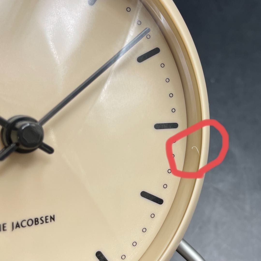 アルネヤコブセン Table Clock City hall Sandy Beige 43693 ベージュ