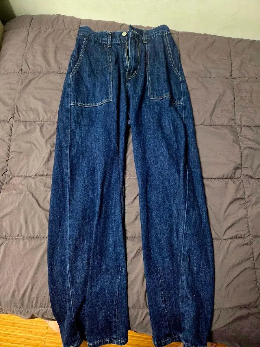GLW GOOD LIFE WORKS(グッドライフワークス) ワイド スリット デニム パンツ ディープIndigo
