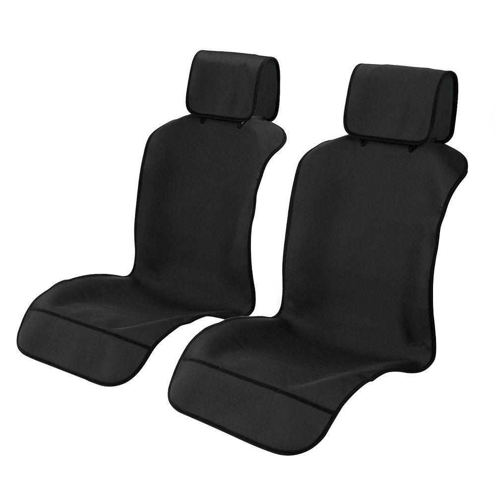 TanYooカーシートカバー 防水 車防水シートカバー 前席用 軽/普通車に適用 ずれにくい SBRボンディング シート保護 ブラック フロント 2PCS(沖縄・離島の方発送不可）) 7d7edb06