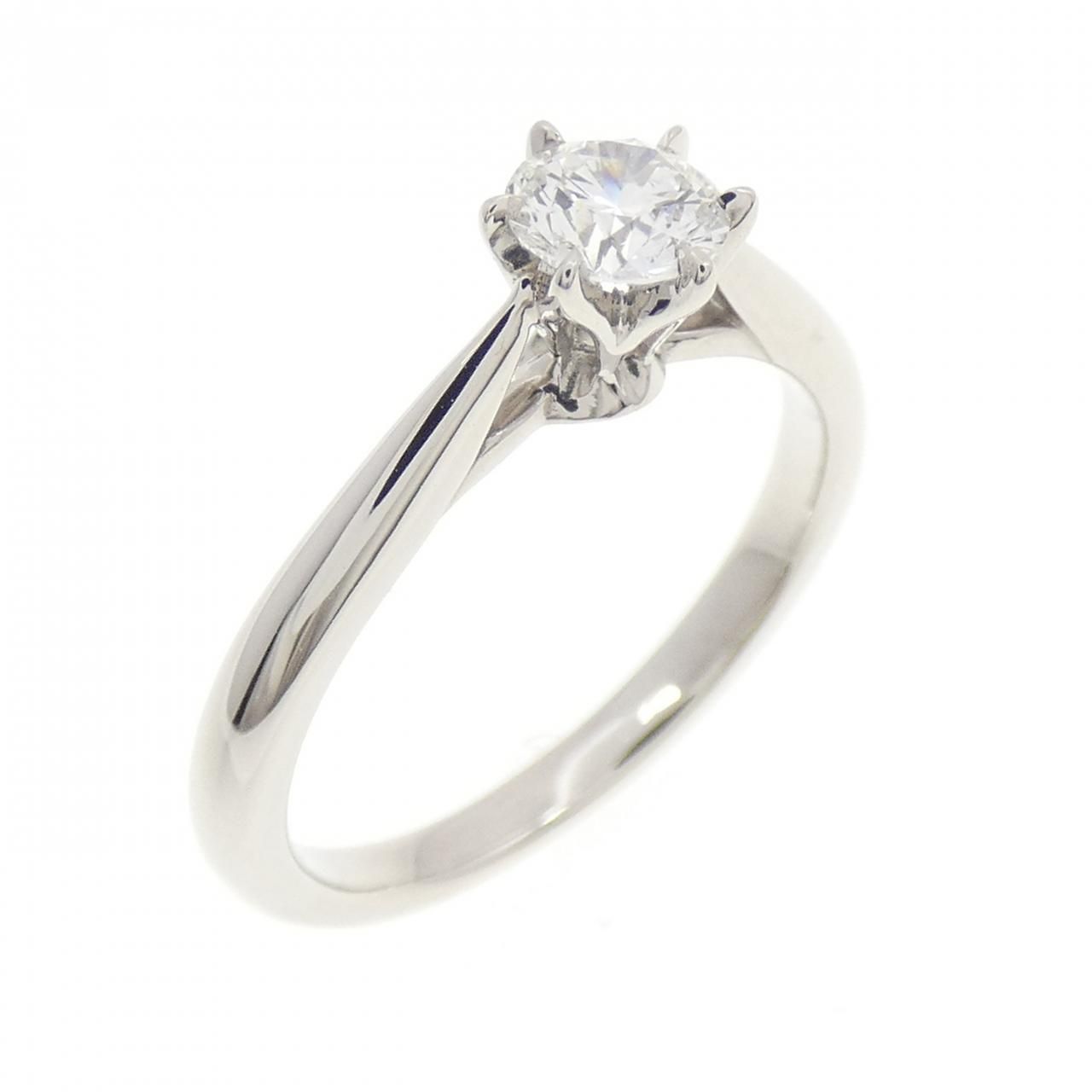 PT950 ダイヤモンド リング 0.303CT F SI1 3EXT H&C