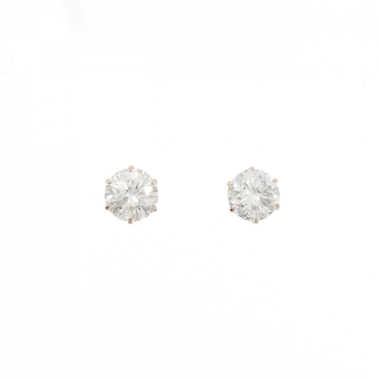 K18PG ダイヤモンド ピアス 1.005CT 1.004CT G SI1 VG-F 409,770円