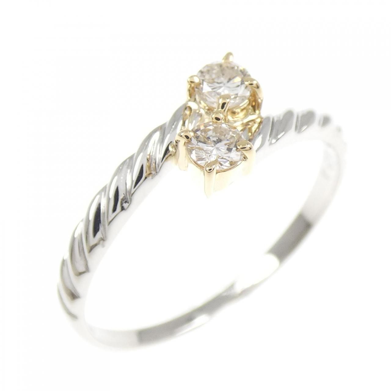 PT900/K18YG ダイヤモンド リング 0.20CT