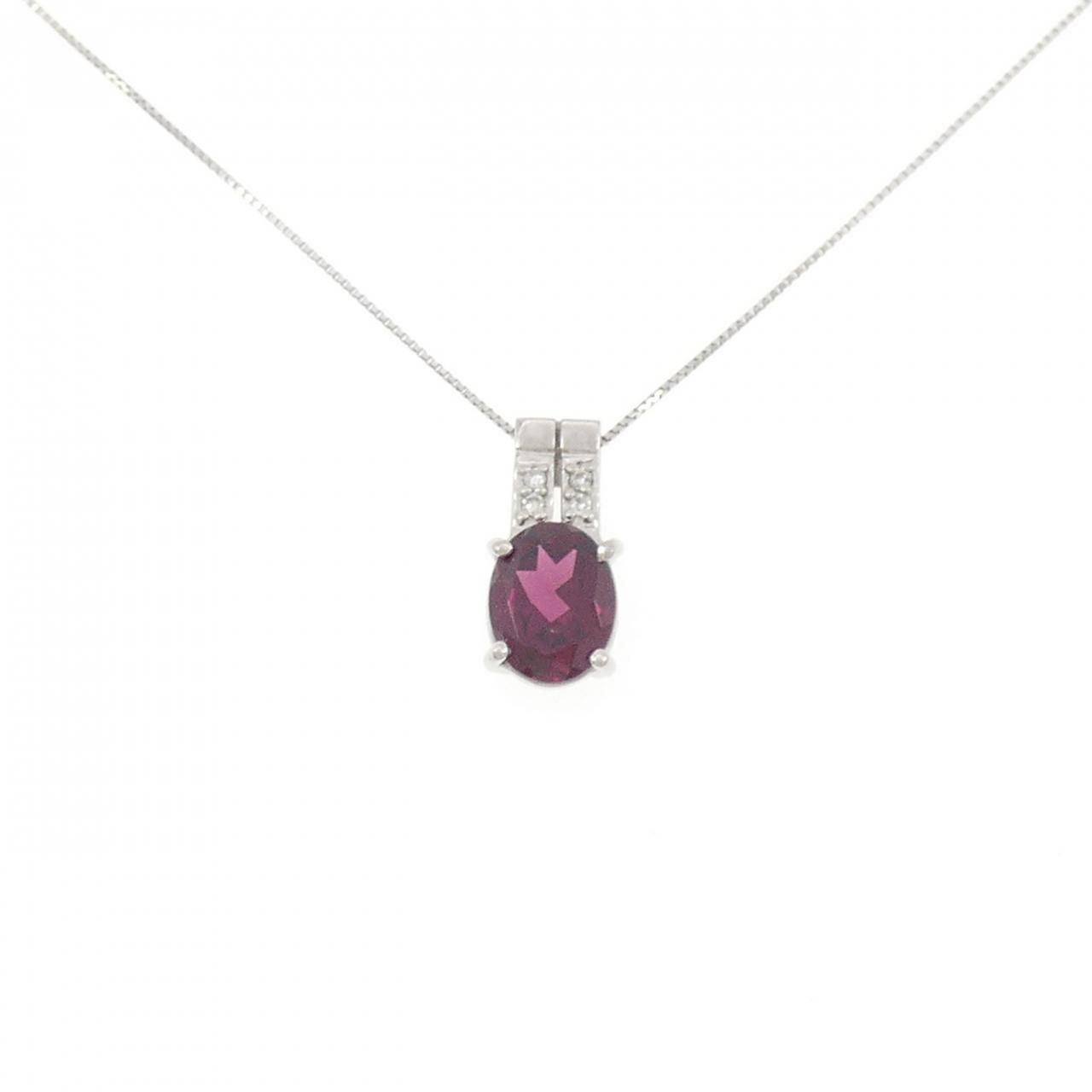 PT1000/PT850 ガーネット ネックレス 2.32CT