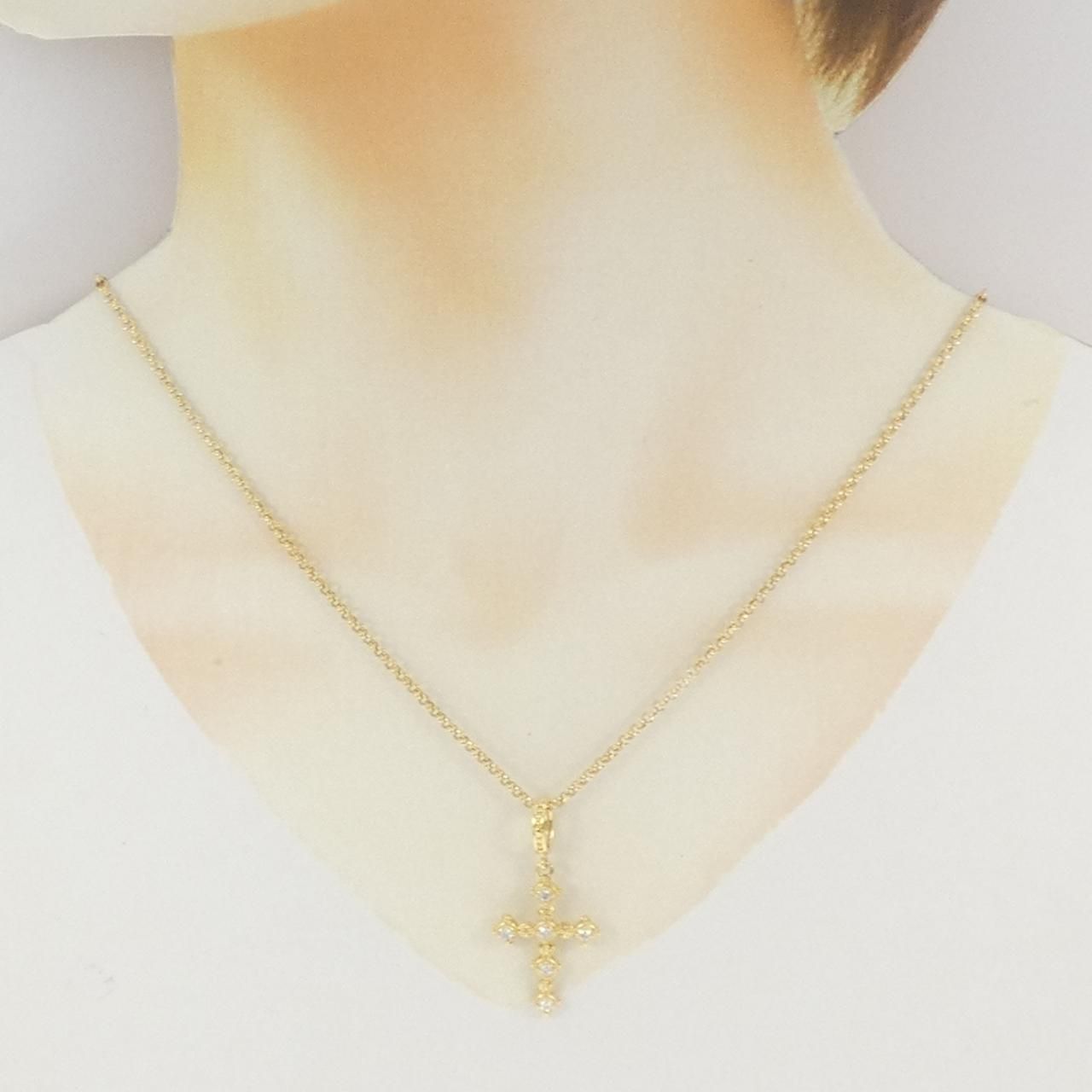 アーカー メモリアルクロス ネックレス 0.22CT｜詳細画像