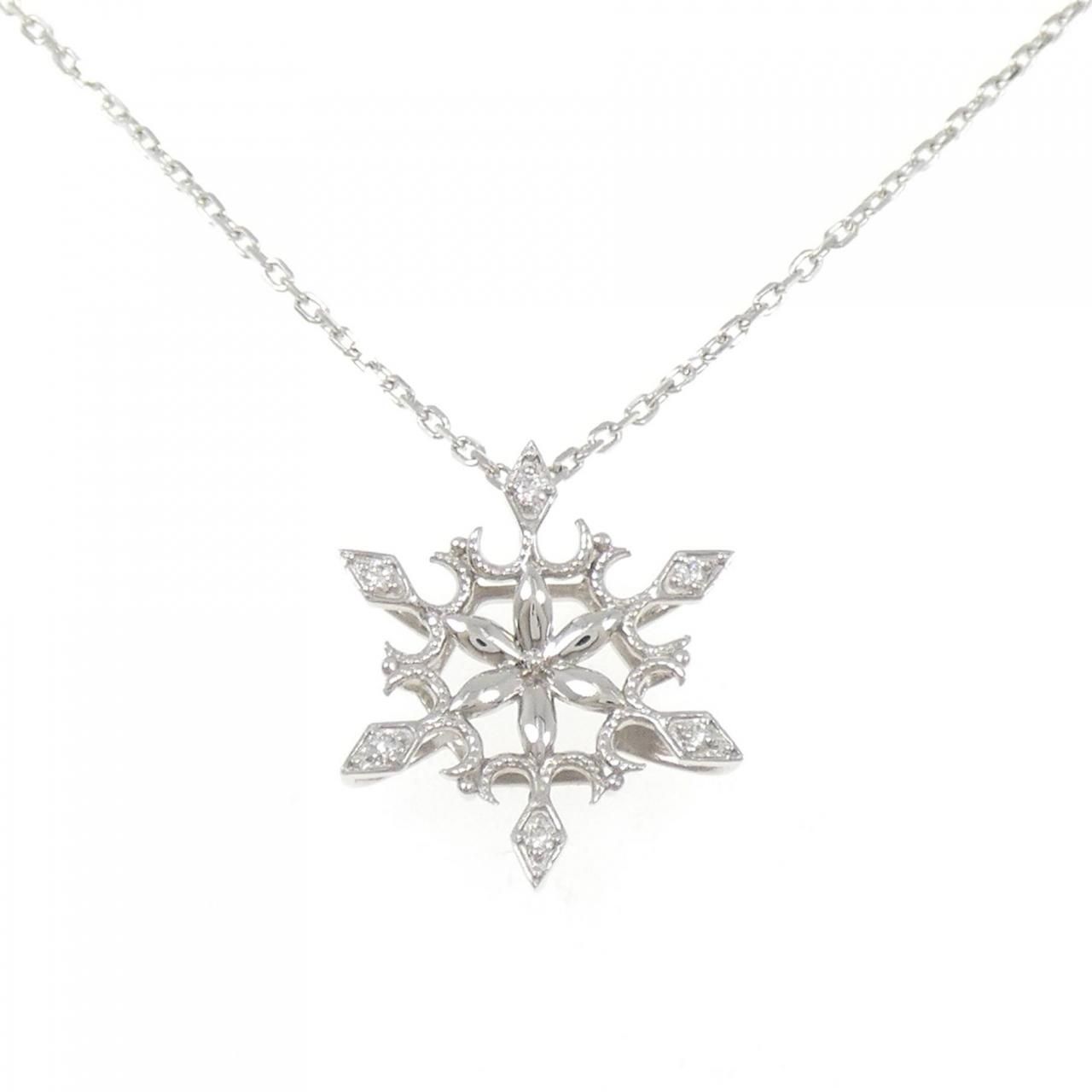 PT999/PT850 ダイヤモンド ネックレス 0.07CT