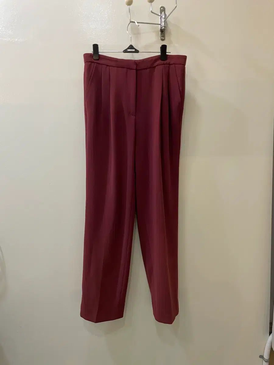 MAX MARA マックスマーラ バーガンディ スラックス