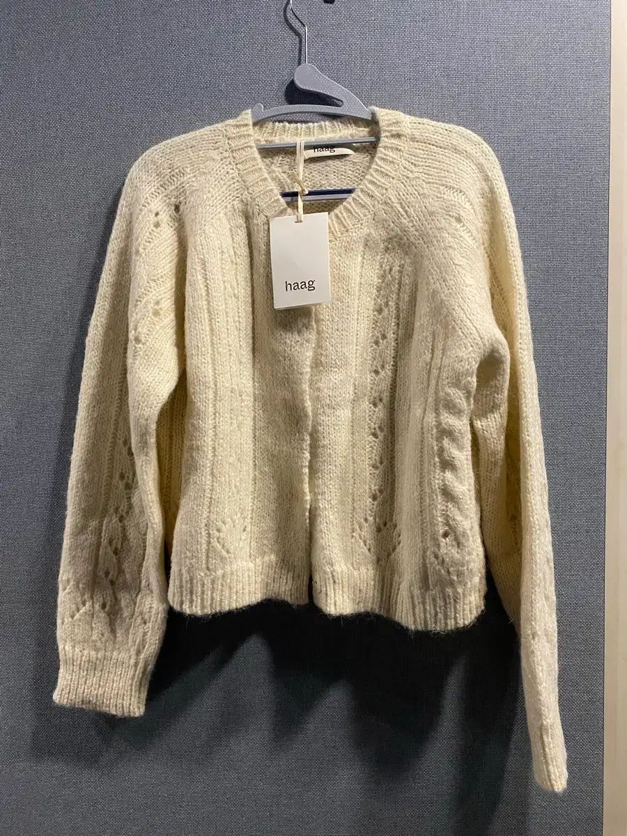 HAAG ハーグ アルパカ ウール カーディガン (タグ付き新品)