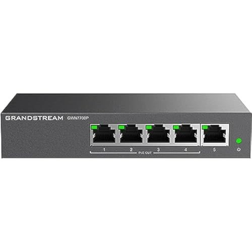 Grandstream GWN7700P 5ポート 4-PoE アンマネージドネットワークスイッチkk 9062a25f