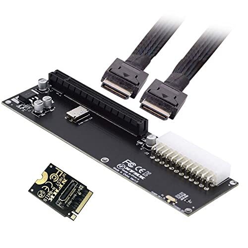 cablecc PCI-E 3.0 M.2 M-Key to Oculink SFF-8611 SFF-8612 ホストアダプター GPD Win Max2 外付けグラフィックスカード&SSD用kk 6b62cd8a