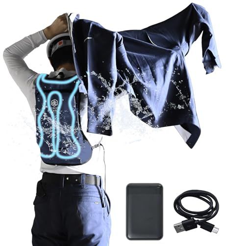 [山善] 水冷服 【2026年モデル】 ベスト 5000mAhバッテリー付き 冷水服 DIRECTCOOLベーシック ダイレクトクール 作業着 熱中症対策 冷却ベスト アイスベスト DC-B05SE(N) ネイビー@ d6ed9365