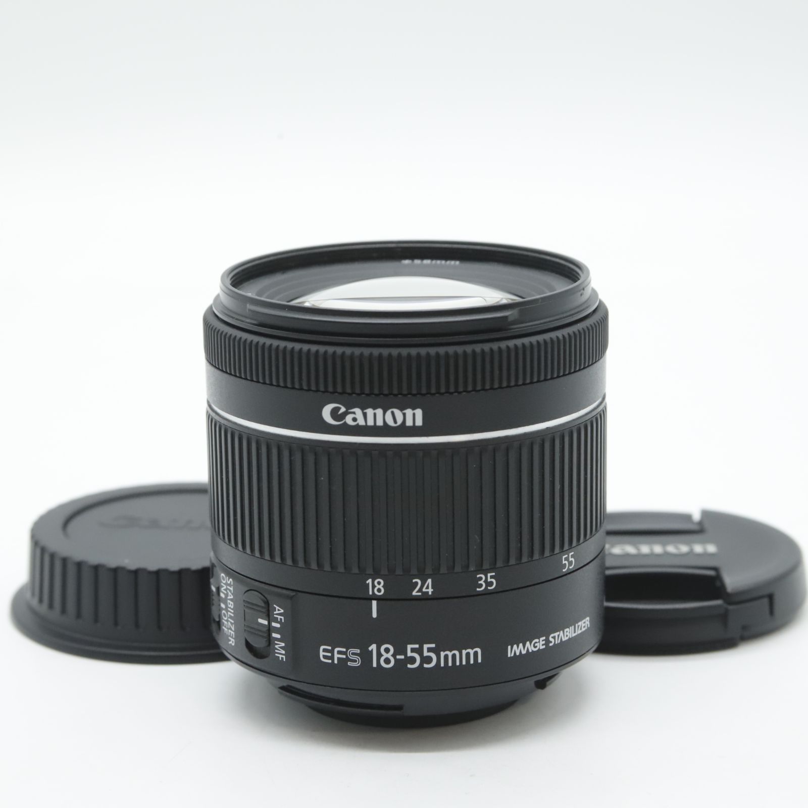 ■ほぼ新品■ Canon 標準ズームレンズ EF-S18-55mm F4.0-5.6IS STM APS-C対応