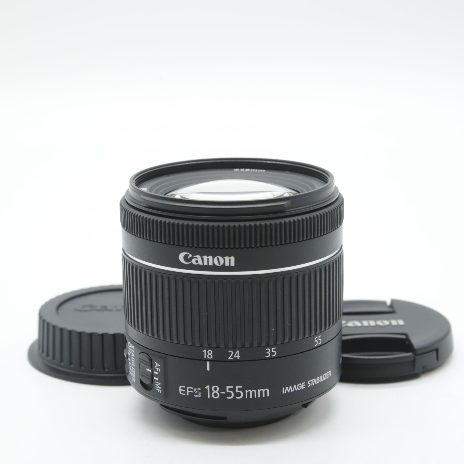 ■ほぼ新品■ Canon 標準ズームレンズ EF-S18-55mm F4.0-5.6IS STM APS-C対応