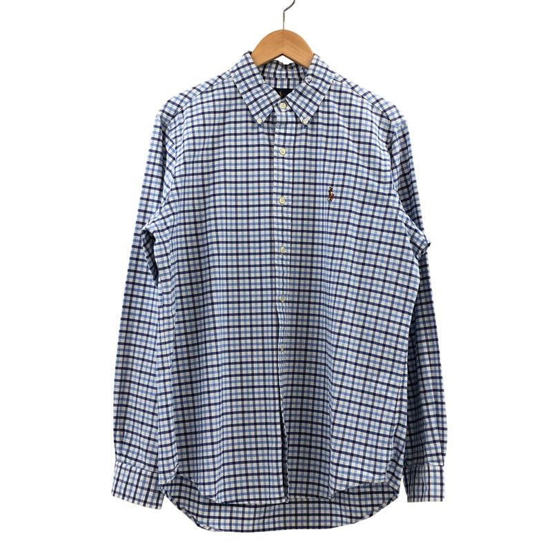 【中古品】RALPH LAUREN ラルフローレン PONY EMBROIDERY LS BD CHECK SHIRT ポニー エンブロイダリー ボタンダウン 長袖チェックシャツ カジュアルシャツ トップス【147-260507-hn-07-fur】