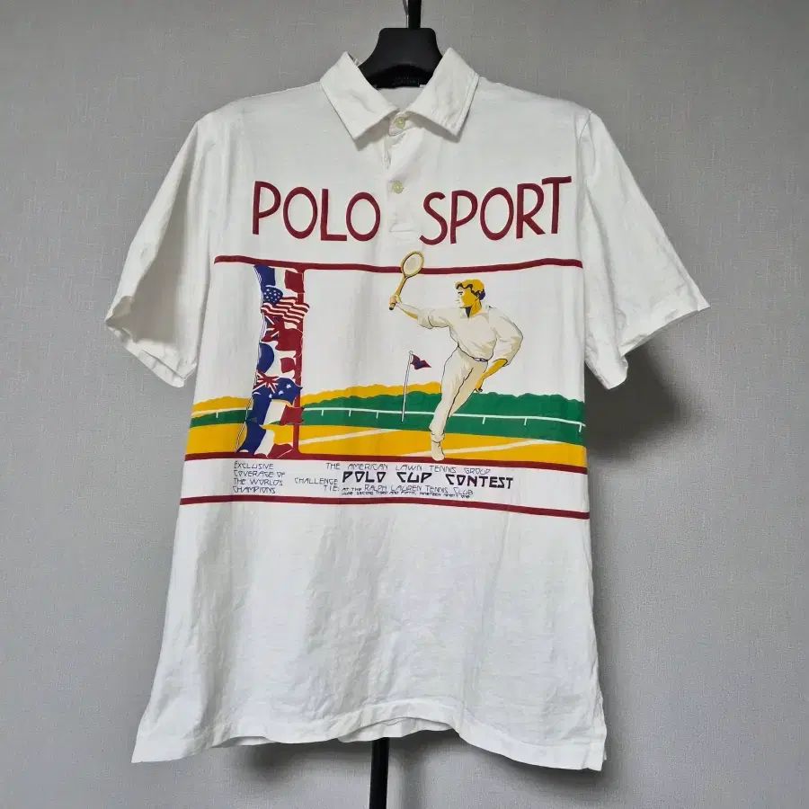 ラルフローレン ポロ M カラーネック 半袖Tシャツ M-半袖-404