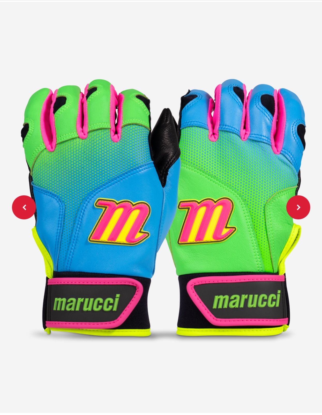 マルーチ　MARUCCI ネオンフラッシュ ツートン バッティンググローブ