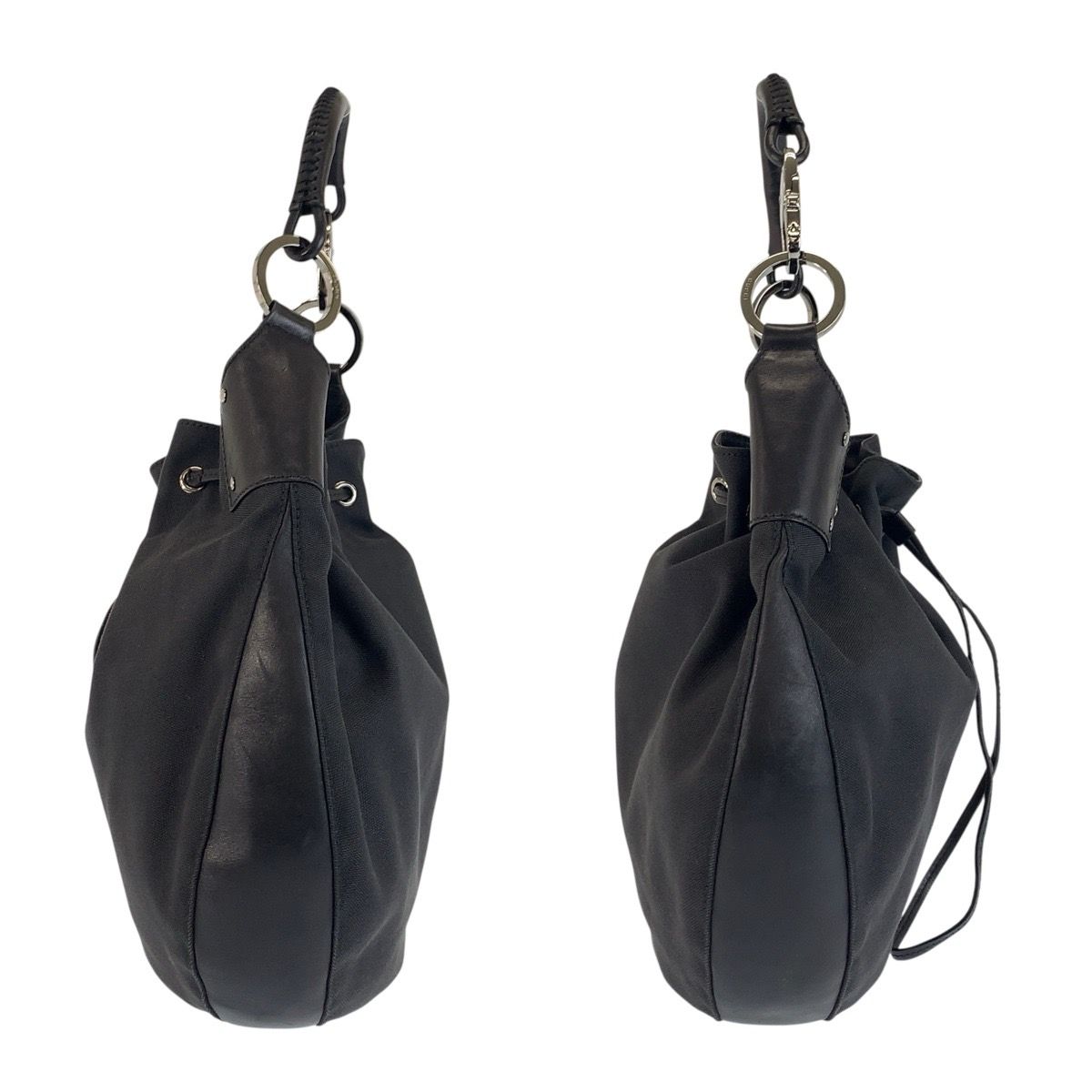 美品 GUCCI グッチ ブラック 黒 ナイロン/レザー 109210 ホーボー