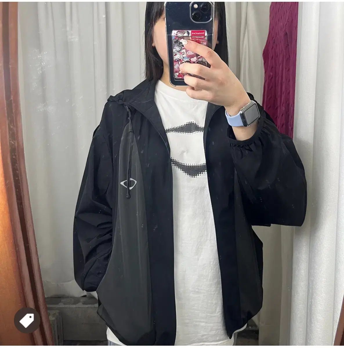 (W) ミスチーフ RHOMBUS ブラー Tシャツ ベーシック 白 m