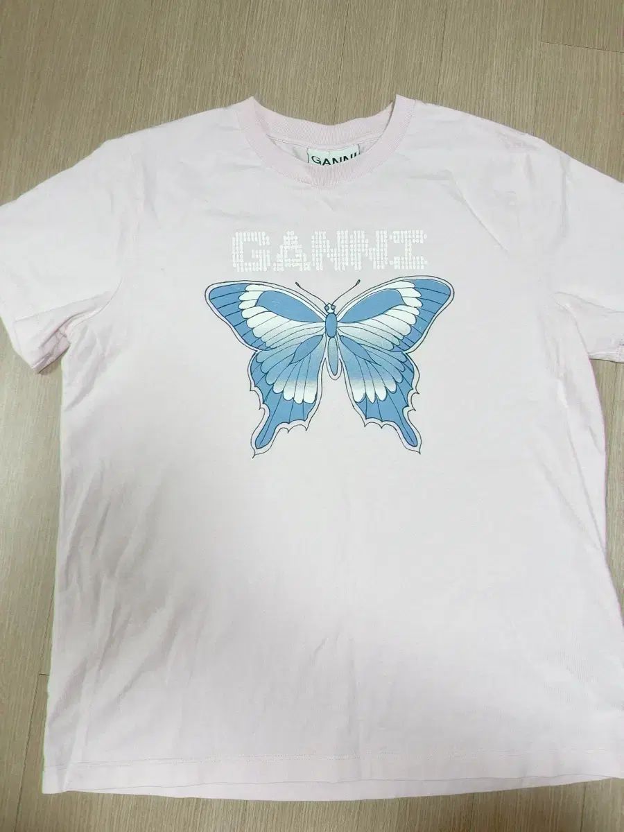 GANNI ガニー バタフライ Tシャツ ピンク