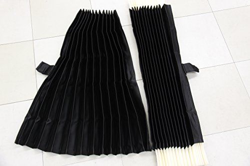 トラックカーテン サイドカーテン 黒 大型中型兼用 プリーツ ベット後ろにも使えます1級遮光 巾100?ｘ丈80? 2枚入り フック12個入り トラック用カーテン(沖縄・離島の方発送不可）) bc7574f3