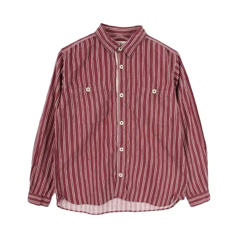 マーガレットハウエル (WOMEN - M) コットン ストライプ 長袖 シャツ