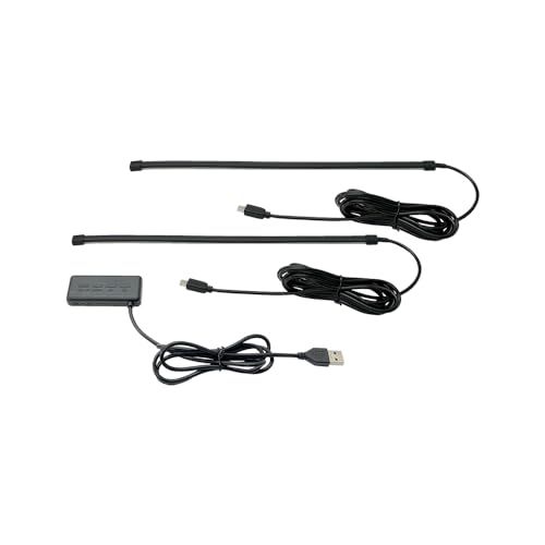槌屋ヤック(Tsuchiya Yac) 車内用品 イルミネーション レインボーラインイルミ ロング ブラック 2本入り PF-415(沖縄・離島の方発送不可）) 5cc12ca2