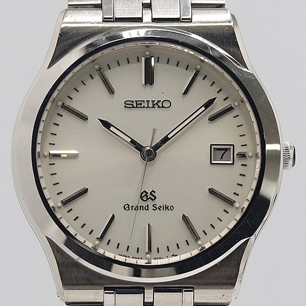 良品 稼働 グランドセイコー SBGG001 8N65-9000 QZ デイト シルバー文字盤 メンズ腕時計 2000000 4JWY NAM ABC22456