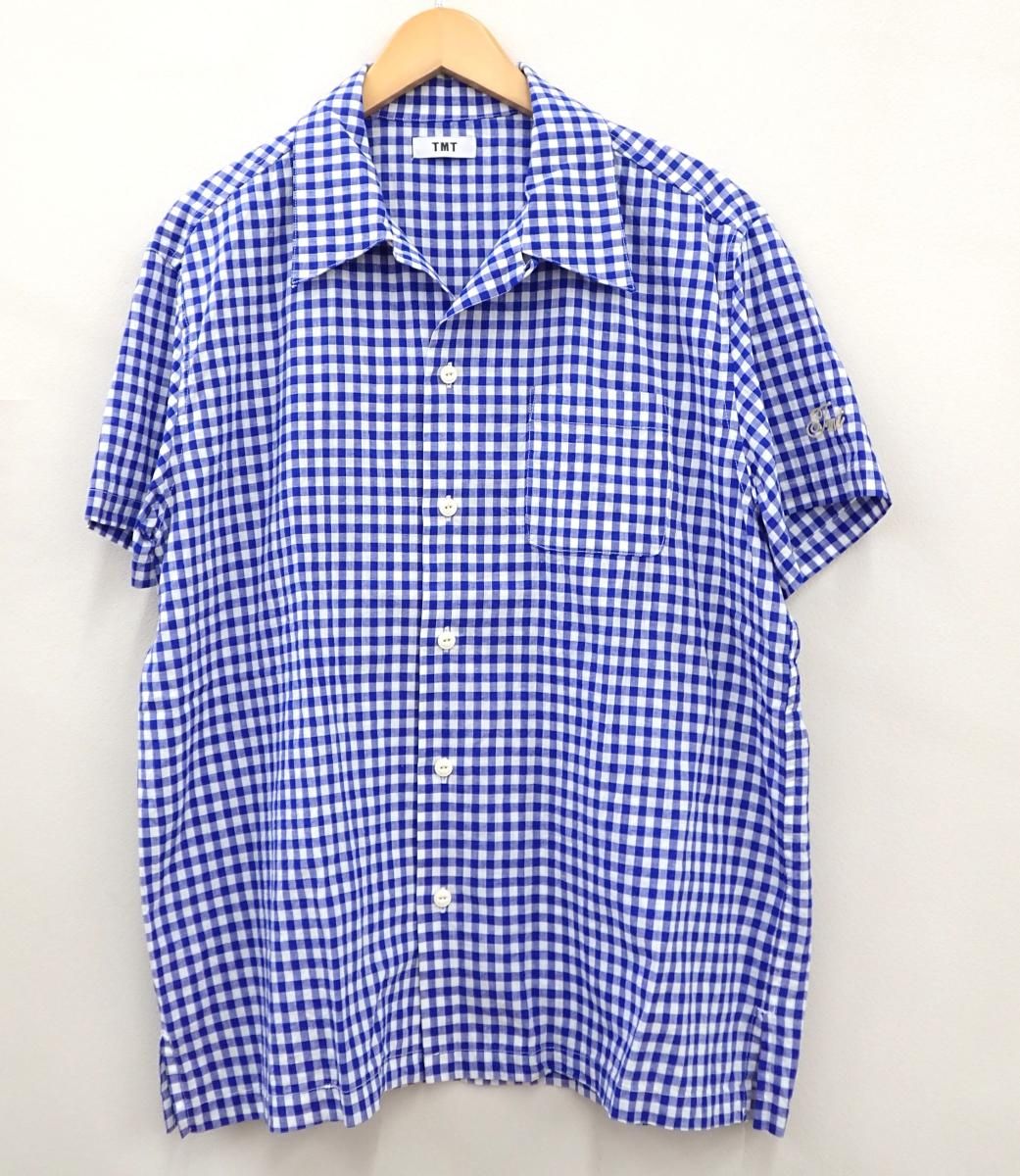 ★6913☆TMT ティーエムティー 24SS COTTON LINEN CHAMBRAY SHIRTS コットン リネン シャンブレー シャツ TSH-S2402　美品　XL
