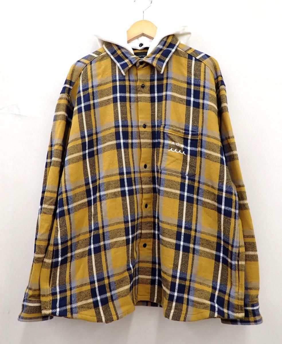 ★6915☆ACANTHUS×muta MARINE アカンサス×ムータマリン Hooded Flannel Shirts フードシャツ ジャケット MMAC-MA2532　8