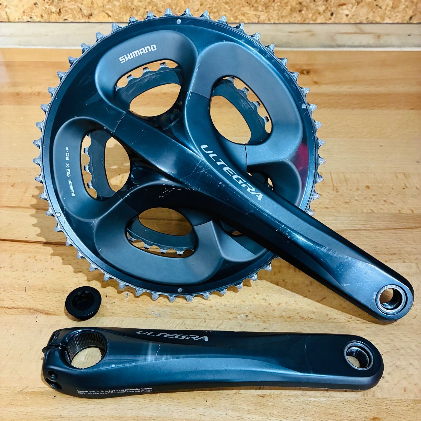 【中古品】 アルテグラ FC-6700 50-34T 170mm 2×10s クランクセット SHIMANO ULTEGRA シマノ 10速 ホローテックII クリーニング済 即発送