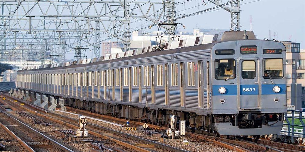 東急電鉄8500系（8637編成 青帯）10両編成セット（動力付き） 【グリーンマックス・50823】 「鉄道模型 Nゲージ グリーンマックス」
