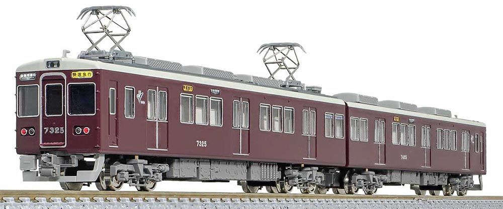 阪急7300系 （京都線 車番選択式）増結用先頭車2両セット（動力無し） 【グリーンマックス・32094】 「鉄道模型 Nゲージ グリーンマックス」