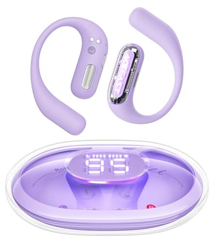【iFデザイン賞殿堂入り!!】ACEFAST オープンイヤー イヤホン LED雰囲気呼吸ライト Bluetooth 5.4 完全ワイヤレス ランニング・スポーツイヤホン 軽量 耳を塞がない 急速充電 タイプC マイク付き ノイズキャンセリング 2a5ce1a5