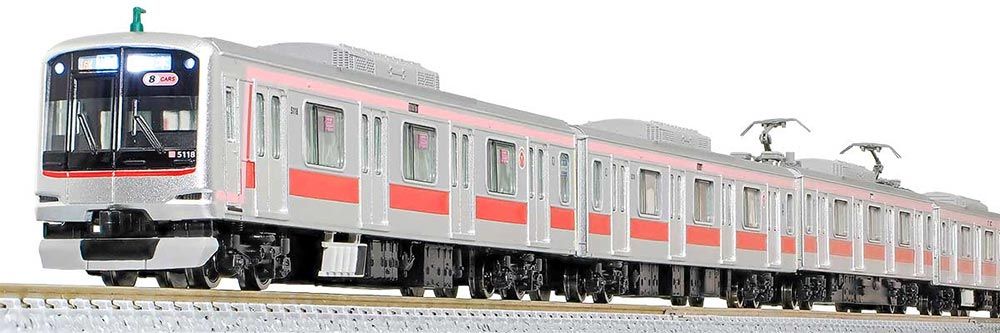 東急電鉄5000系（東横線 5118編成）8両編成セット（動力付き） 【グリーンマックス・50826】 「鉄道模型 Nゲージ グリーンマックス」