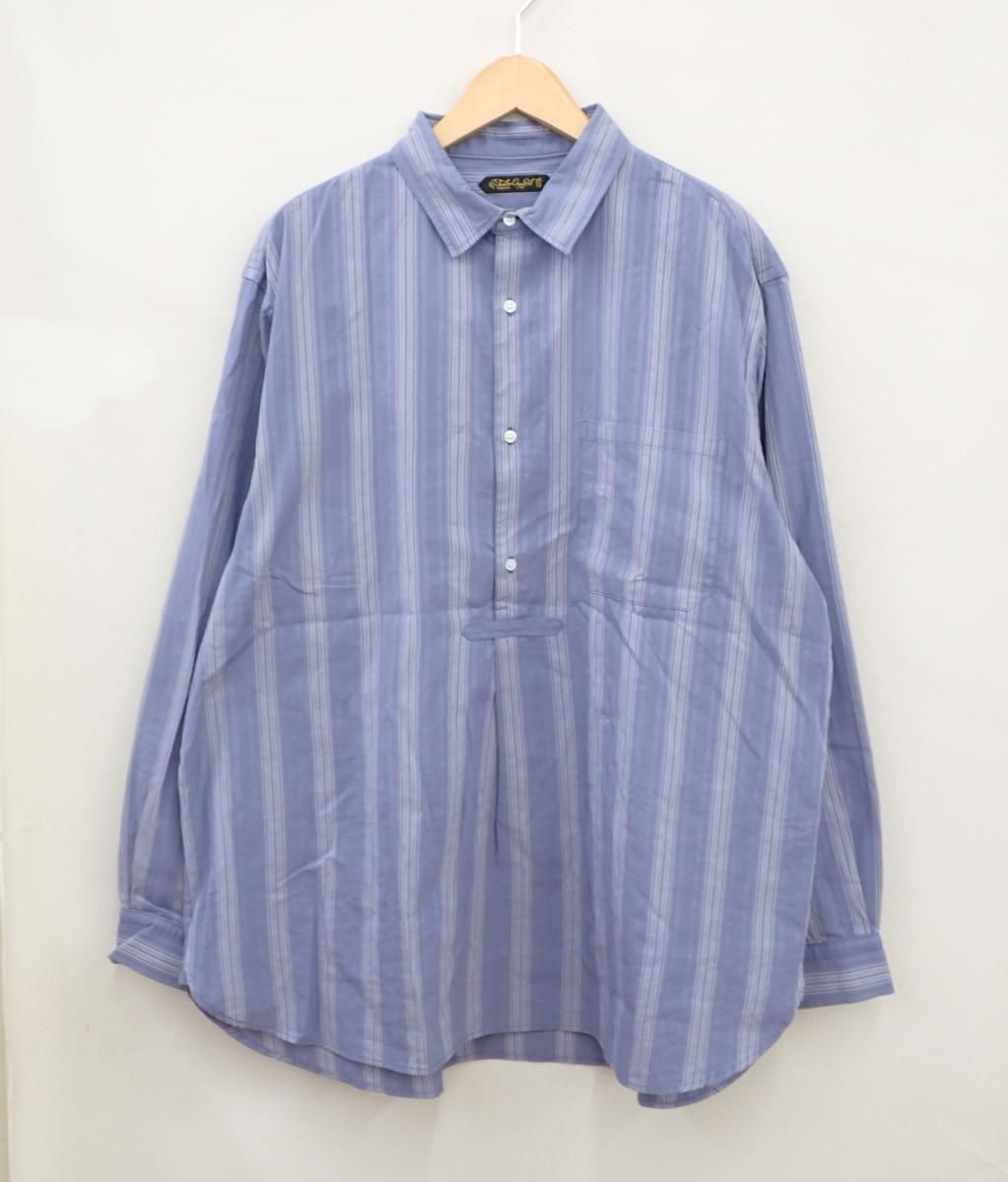 ★6774☆ORGUEIL オルゲイユ Dobby Pullover Shirt 長袖ドビーストライプ プルオーバーシャツ OR-5113　美品　42