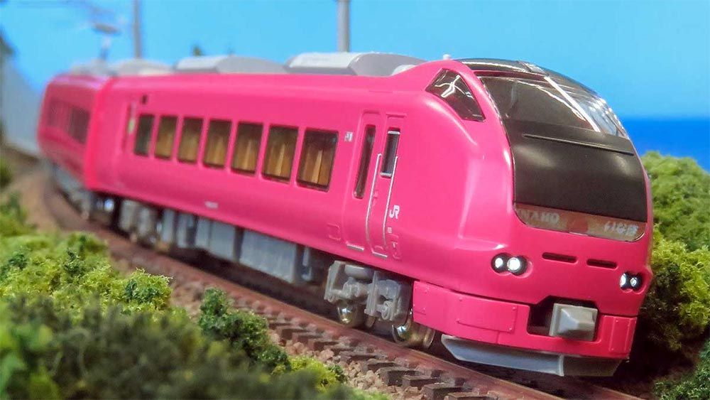 E653系1000番代いなほ（ハマナス色 クーラーカバー交換後）7両編成セット（動力付き） 【グリーンマックス・32107】 「鉄道模型 Nゲージ グリーンマックス」