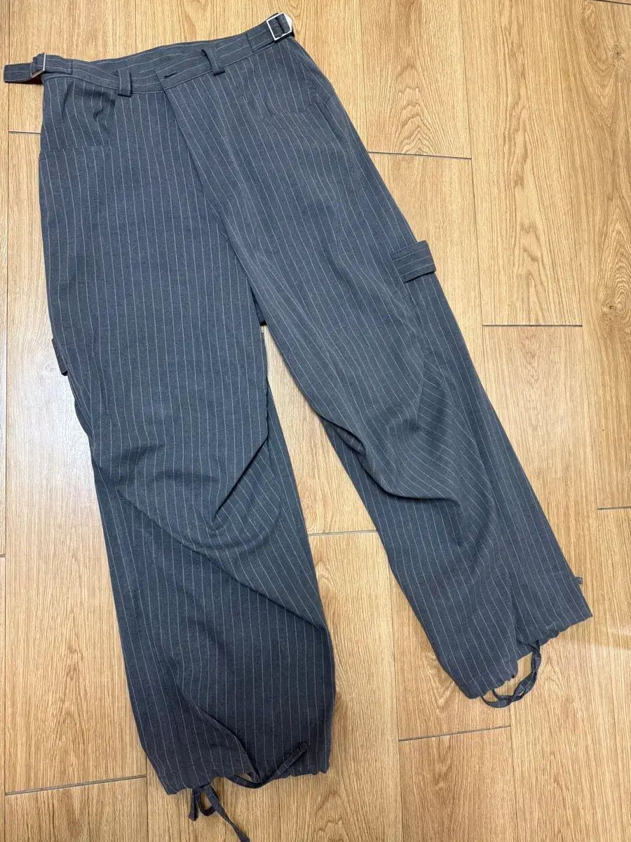 カミエン ストライプパンツ 247 ALLDAY STRIPE グレー