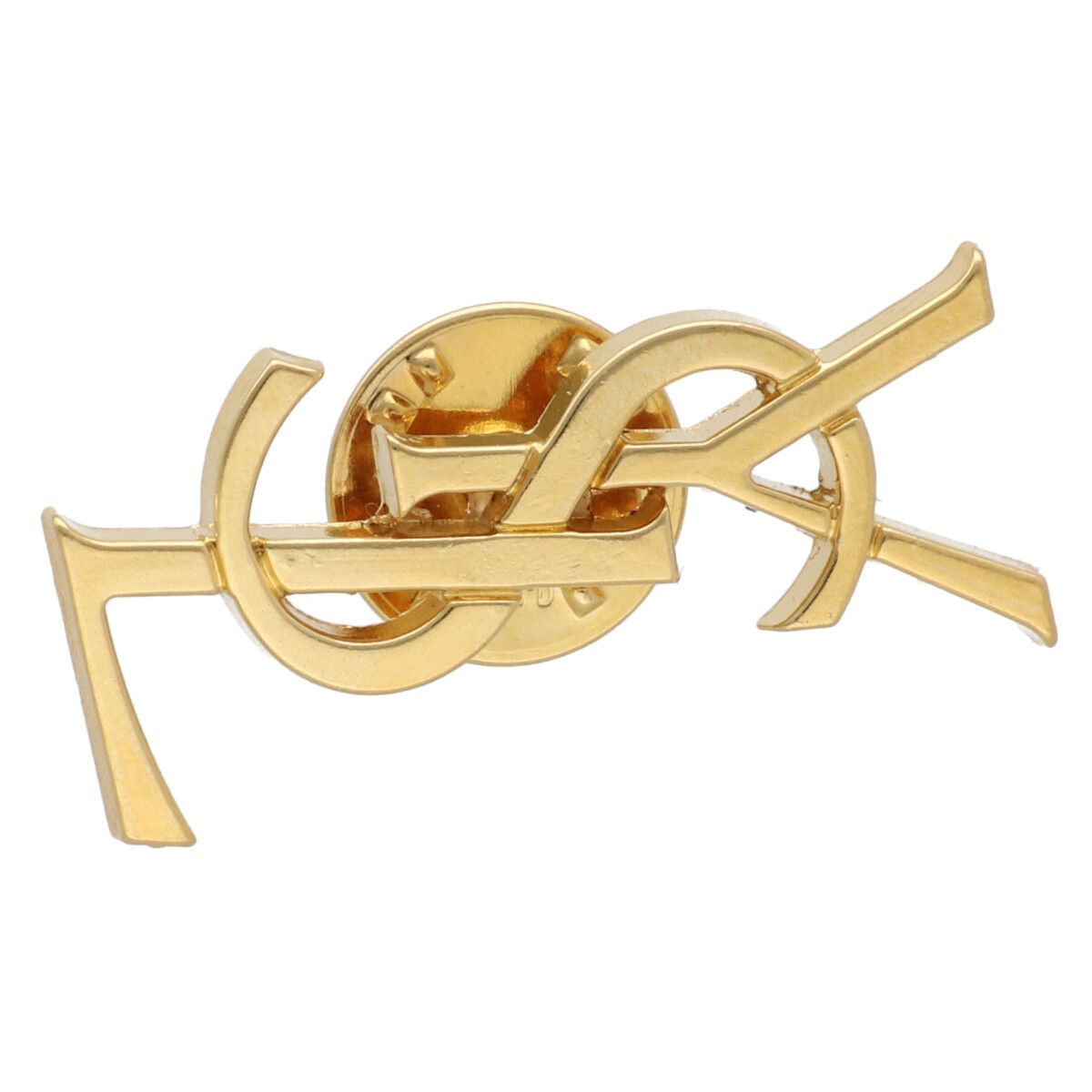 中古】 Saint Laurent サンローラン ピンブローチ ブローチ YSLロゴ
