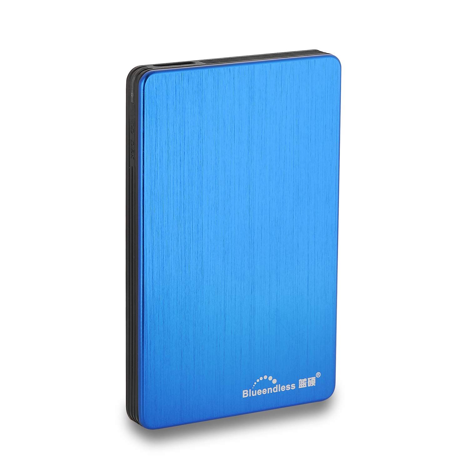 蓝硕 320GB 外付けHDD USB3.0 軽量 コンパクト 薄い アルミ合金 外付け ハードディスク に適用 PC/Laptop/Macbook/Chromebook/ PS4/XBox/テレビ録画/スマートテレビ (320GB, ブルー)