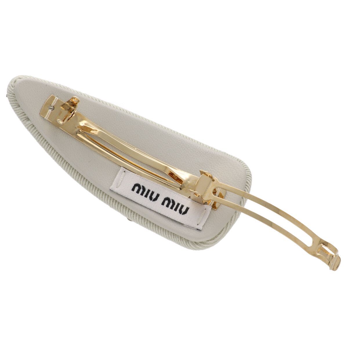 中古】 MIU MIU ミュウミュウ ヘアピン ヘアクリップ ビーズ MIUMIU