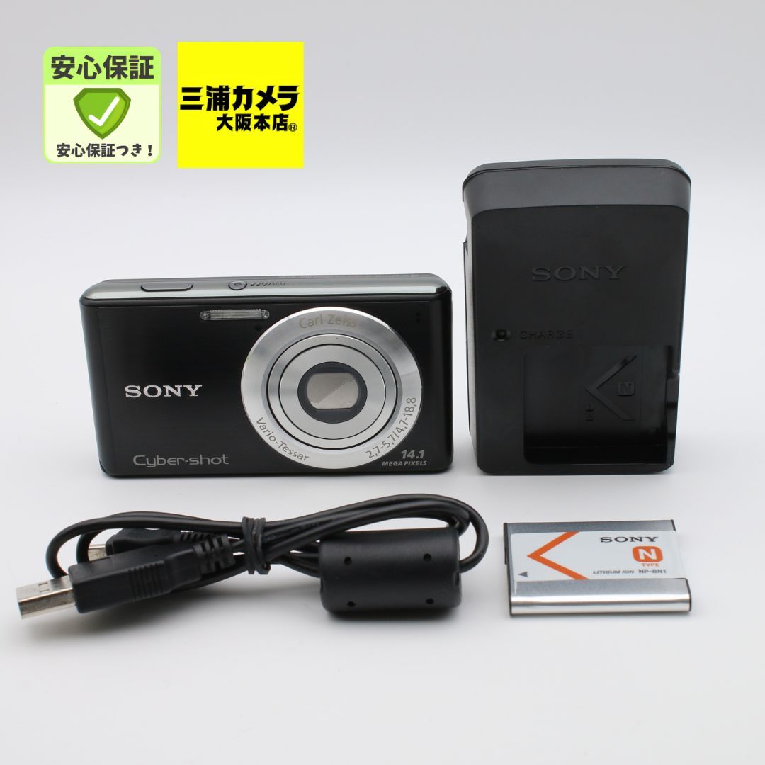 【極上品】 SONY Cyber-Shot DSC-W530 ブラック 1410万画素CCD 光学4倍 デジタルカメラ #077VV0511
