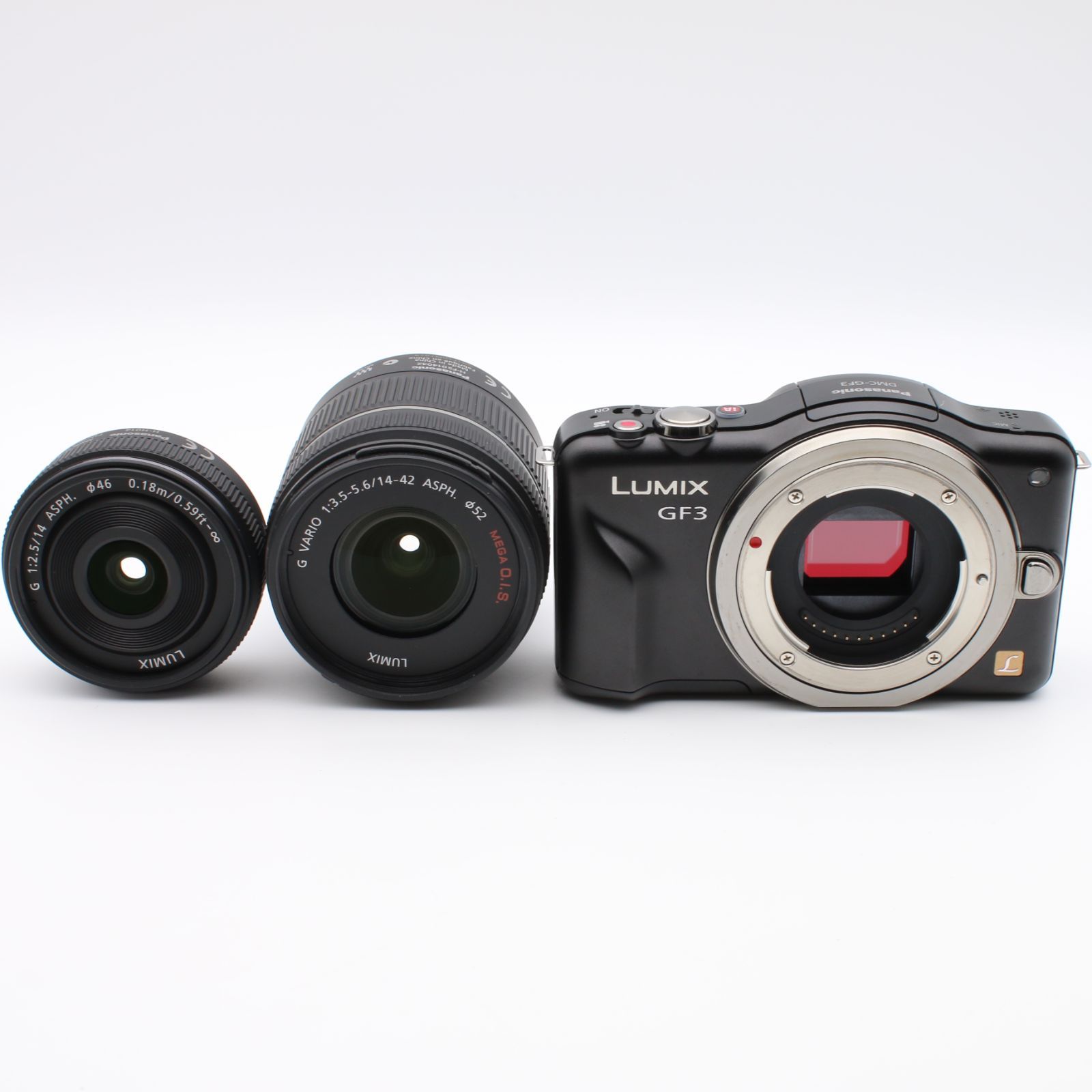 極上品】 Panasonic LUMIX GF3 ダブルレンズキット エスプリブラック 
