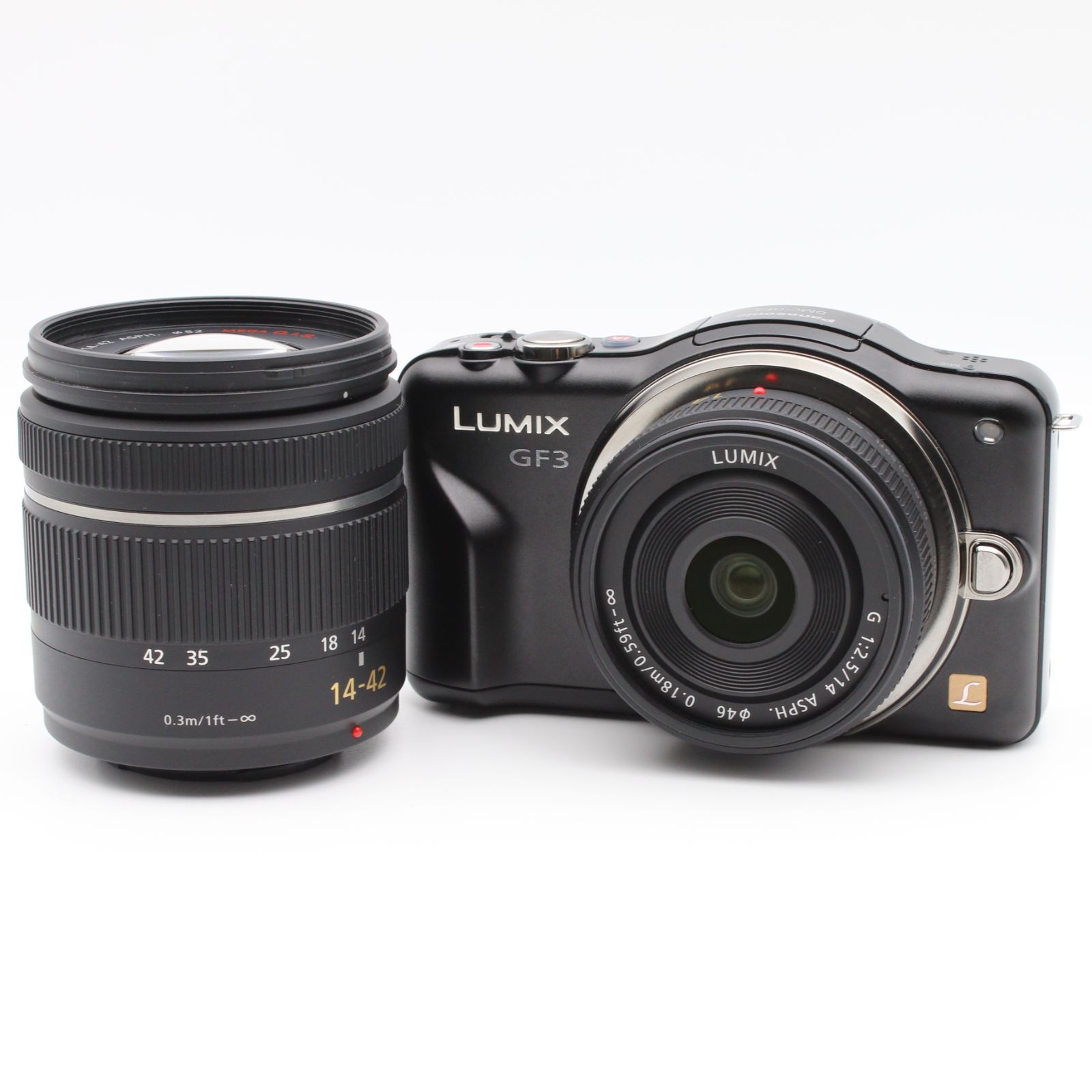極上品】 Panasonic LUMIX GF3 ダブルレンズキット エスプリブラック 