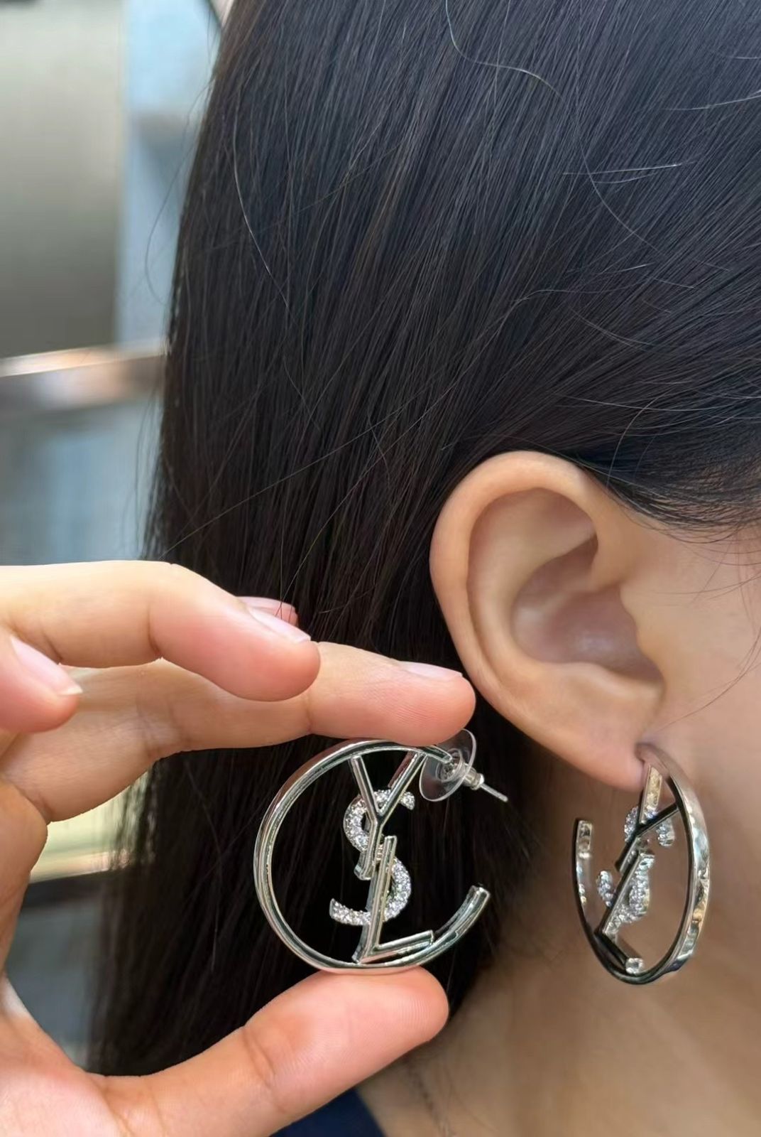 使用少 極美品 人気 新品 YSL YVES SAINT LAURENT イヴサンローラン ピアス レディース 結婚式 卒業式 清楚 イベント 入学式