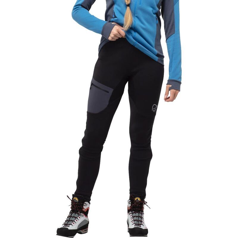 ノローナ レディース ボトムス カジュアルパンツ ウール Norrona Trollveggen Warmwool2 Stretch Tight Womens Caviar