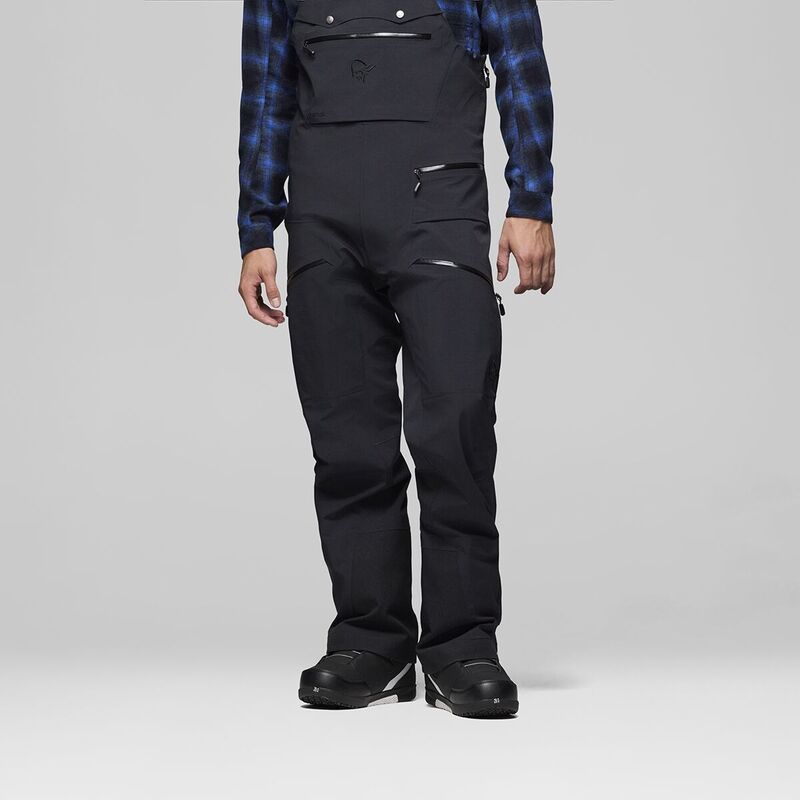ノローナ メンズ ボトムス カジュアルパンツ Norrona Tamok GoreTex Performance Shell Bib Pant Mens Caviar