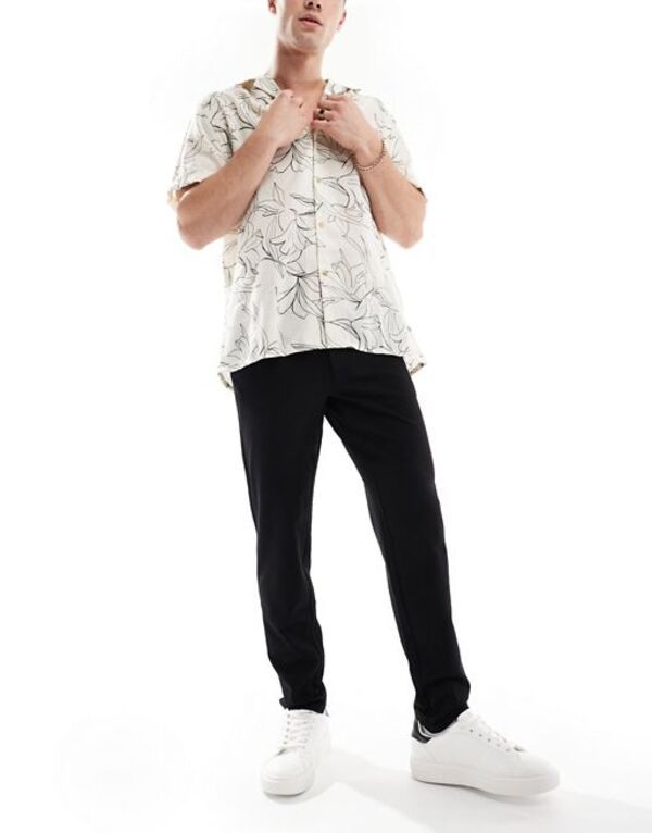オンリーアンドサンズ メンズ ボトムス カジュアルパンツ パンツ Only Sons loose fit pants Black ブラック