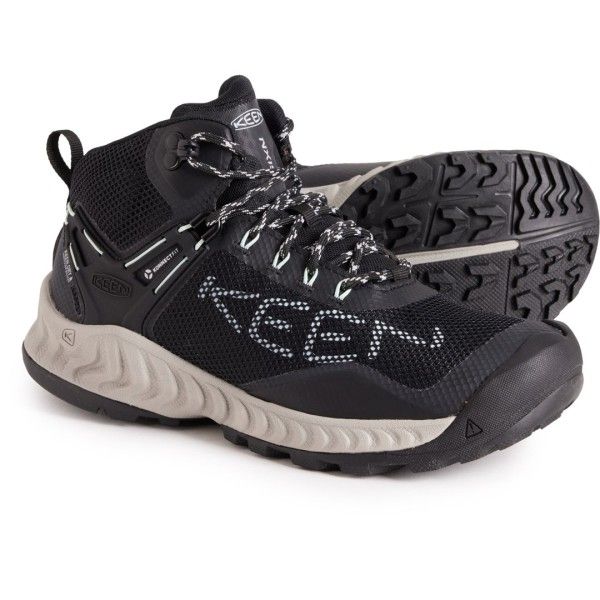 キーン レディース シューズ ブーツ・レインブーツ Keen NXIS Evo Mid Hiking Boots Waterproof For Women BlackBlue Glass ブラック 17,235円