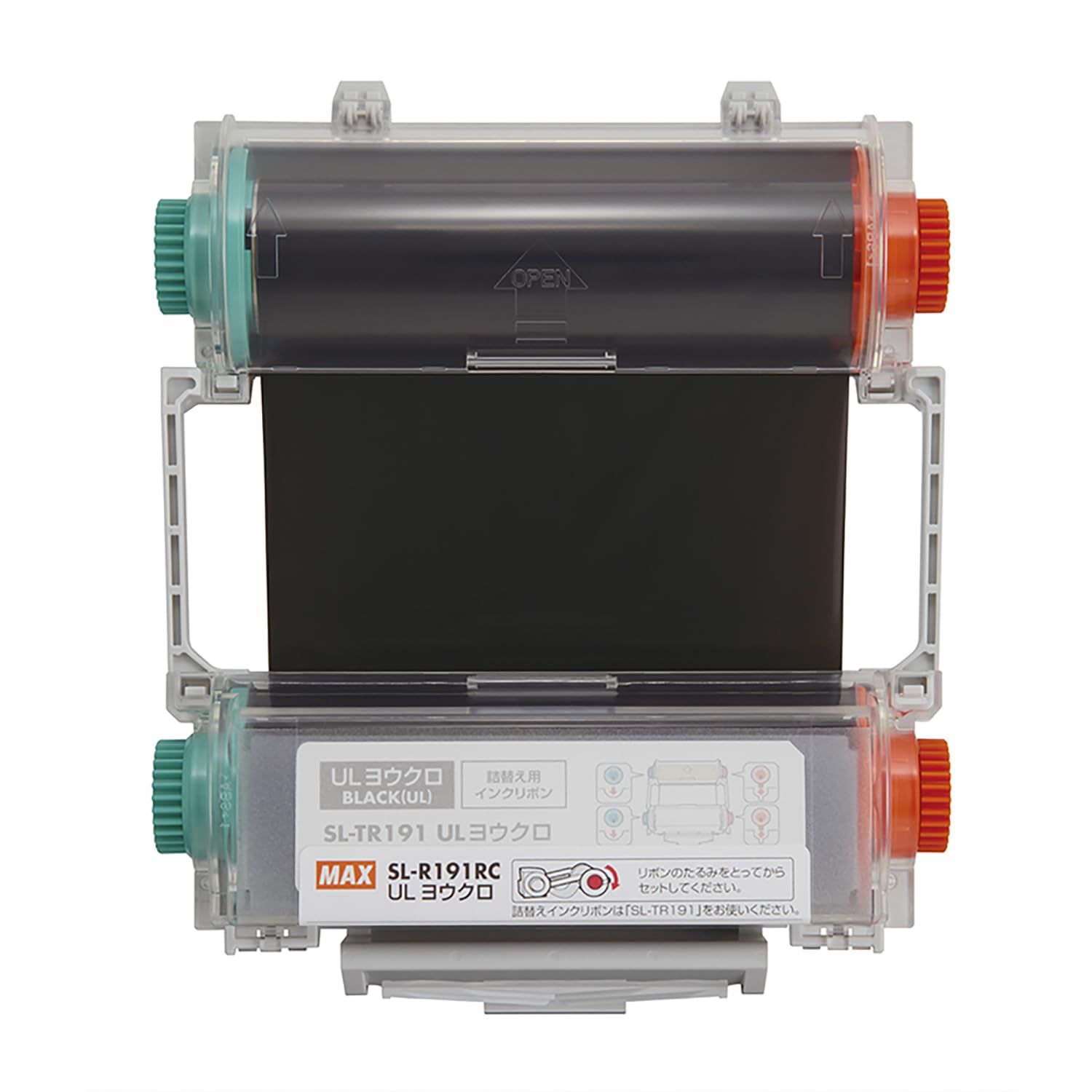 新品 マックス ビーポップ 100タイプ インクリボンカセット UL用黒 SL-R191RC ULヨウクロ
