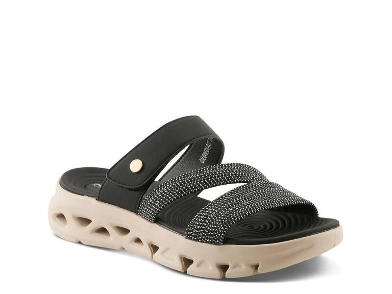 フレクサス レディース シューズ サンダル FlexusGalvanesa Wedge Sandal Black ブラック
