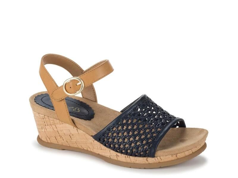 ベアトラップス レディース シューズ サンダル Baretraps Fernelle Wedge Sandal Navy ネイビー 16,350円